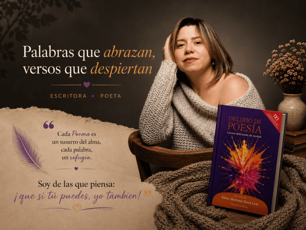 Keina Parra escritora de literatura emocional y poesía contemporánea